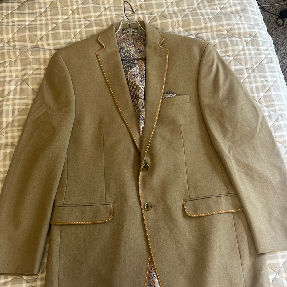 Van Heusen Tan Studio sport Jacket Blazer Size 40R